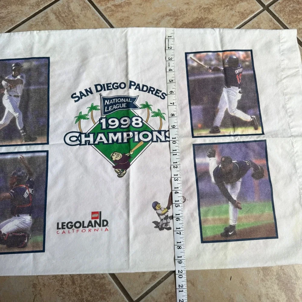 VTG San Diego Padres 1998 National League Champions Pillowcase MLB Baseball